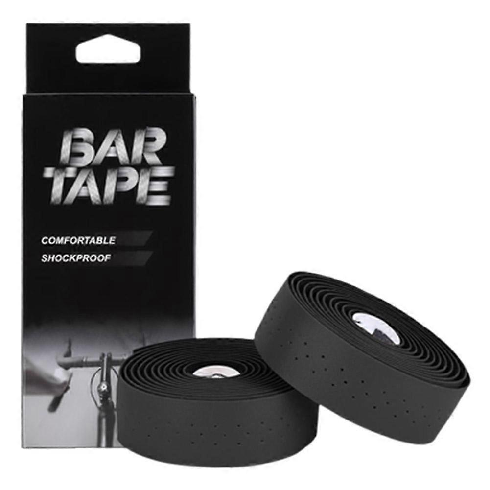 Dayanıklılık ve konfor için nefes alabilen deliklere sahip PU deriden yapılmış yol bisikleti gidon bantları.