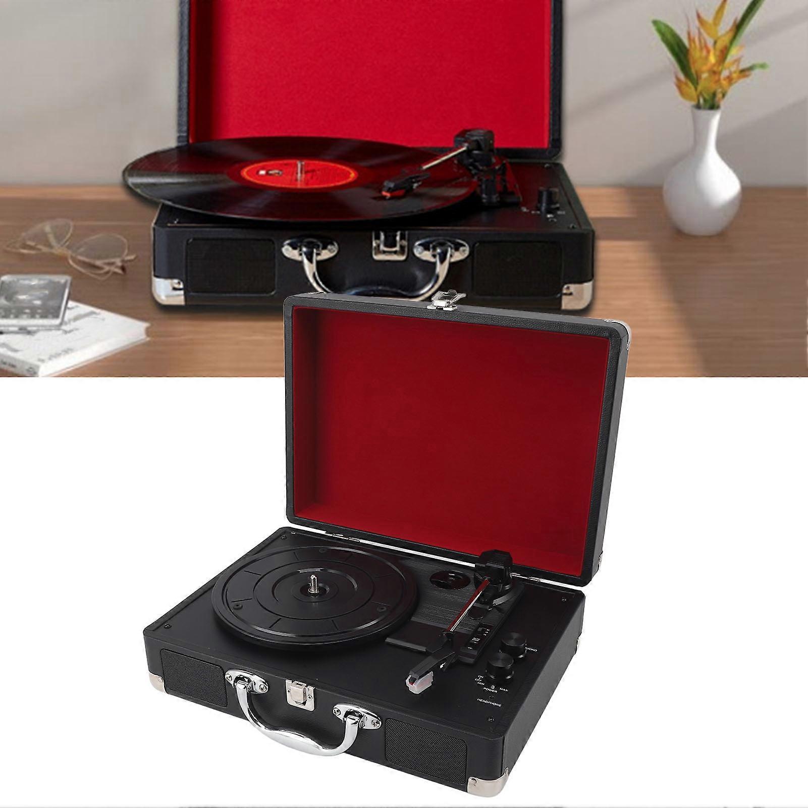 Retro Bluetooth Record Player Portable Vintage LP 7,10,12 Inch