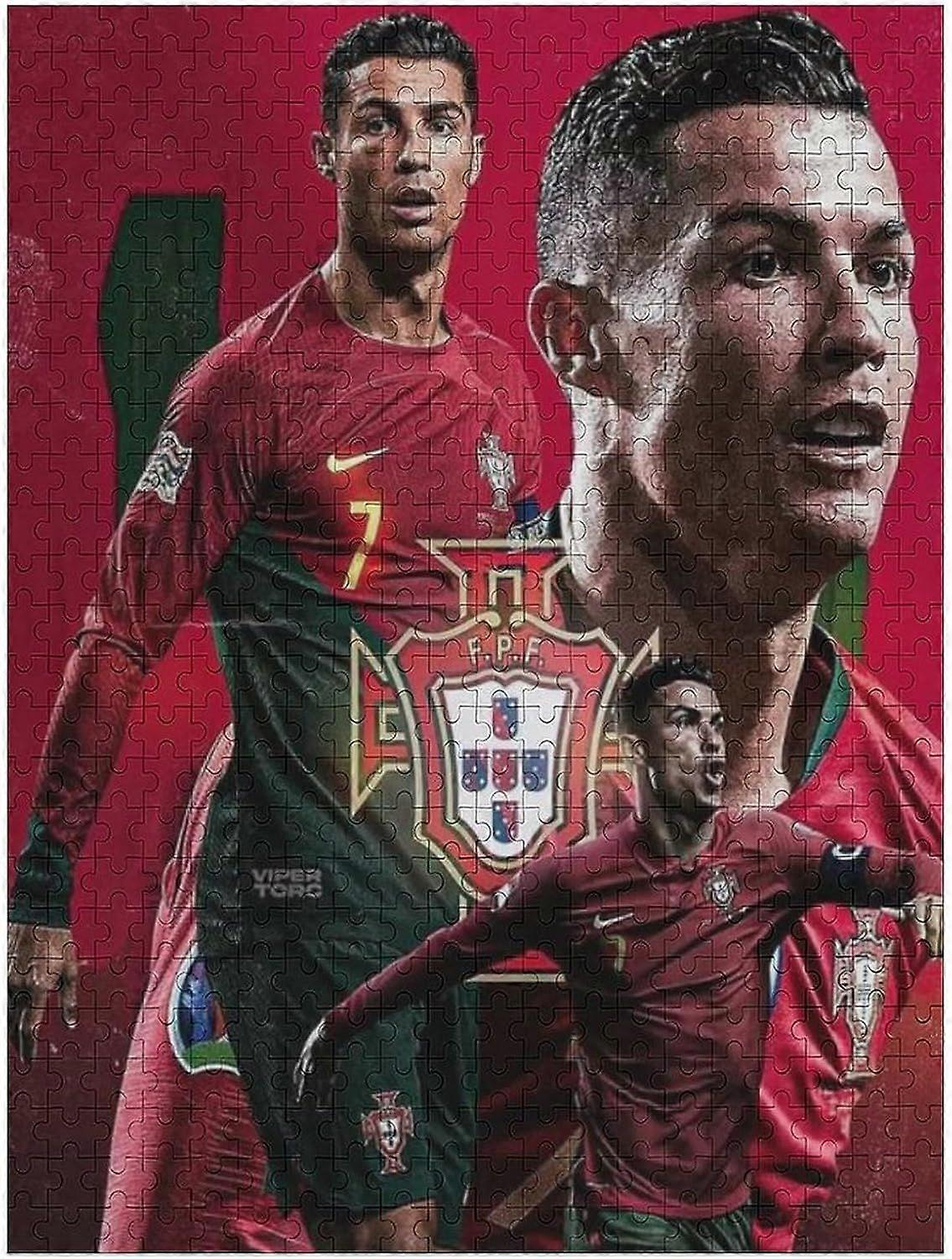 パズル 300/500/1000 ピース ロナウド 木製ジグソーパズル 大人と子供 パズル ジグソーパズル サッカー選手 パズル 教育 ゲーム おもちゃ 家族の装飾