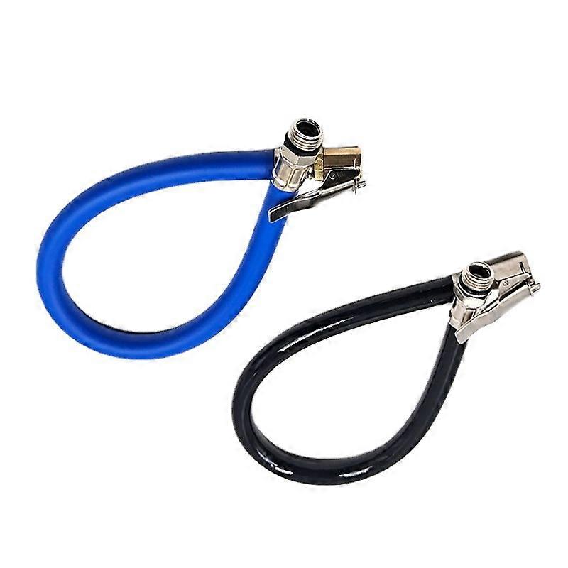 Tire Inflator Extension Tube, 2 Pieces Car Tire Inflator Hose, Tire Inflator Hose, for Car Tires Bicycle Tires Air Compressors Air Pumps