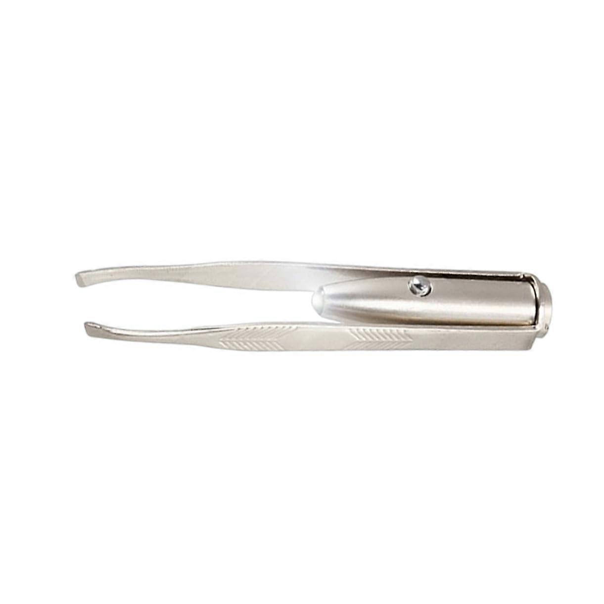 Led Eyebrow Tweezer With Built-In Light For Facial Hair Removal And Eyelash Tweezing