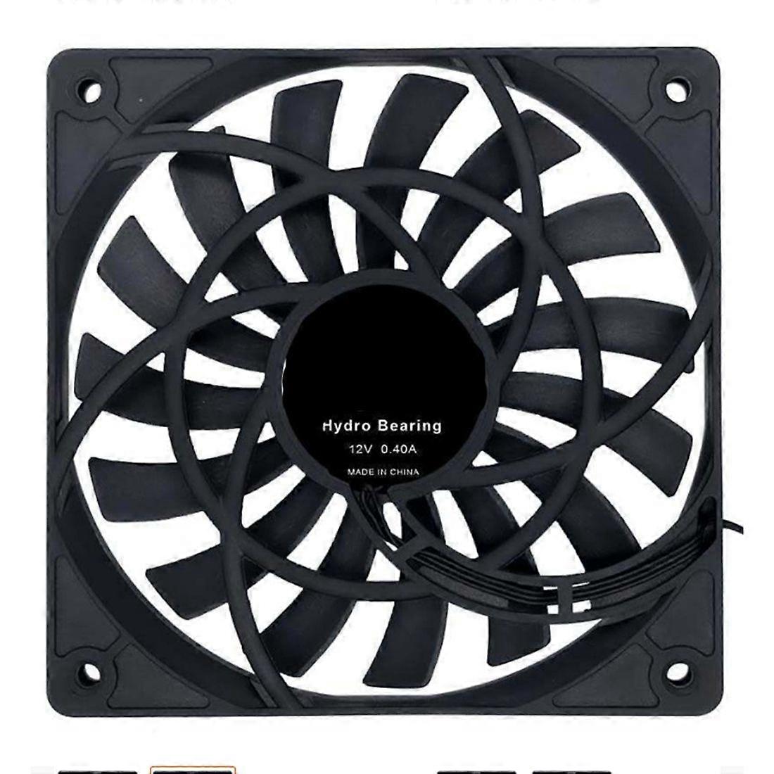 Mute 120mm 12cm PWM Cooling Fan Slim 12mm,New 120X120X12mm DC 12V 0.20A 1400RPM Computer PC Case Ch