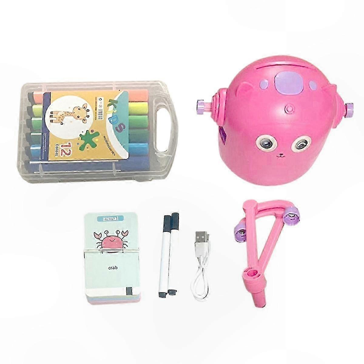 Kids' Artistic Robot with 100 Drawing Cards - STEM Learning Toy for Early Education