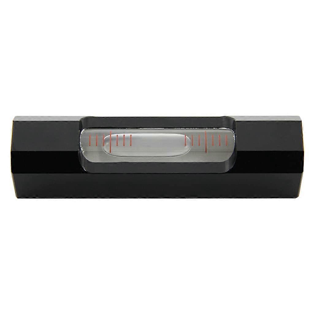 Spirit Portable Bubble Level 0.02mm Accuracy Leveling Lightweight Bubble Square Model M Compatible Black