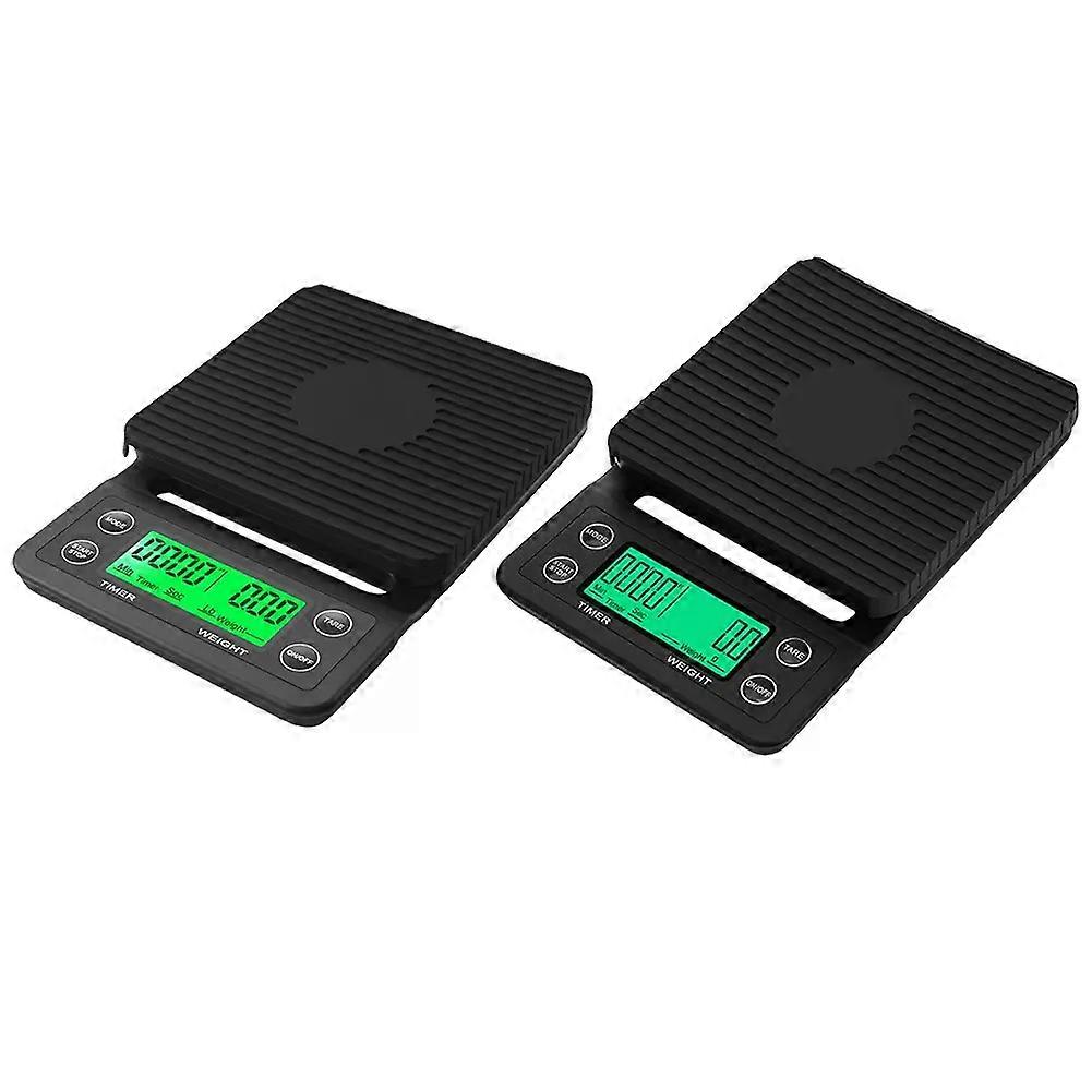 5/3kg Portable Kitchen Scales High Precision Measuring LCD Portable Coffee Scale with Timer 01g Drip Coffee Scale with Timer