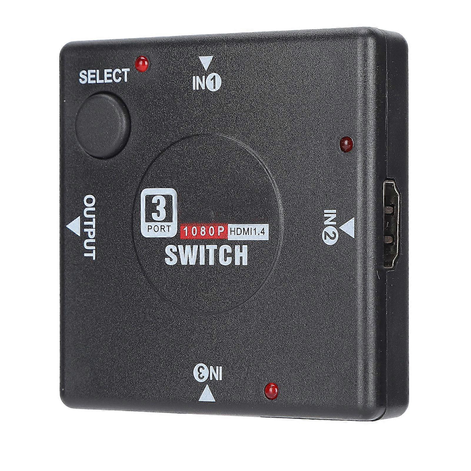 HD Multimedia Interface Switcher: 3 In 1 Out for PS3/PS4/Xbox 360/DVD/SKY-STB