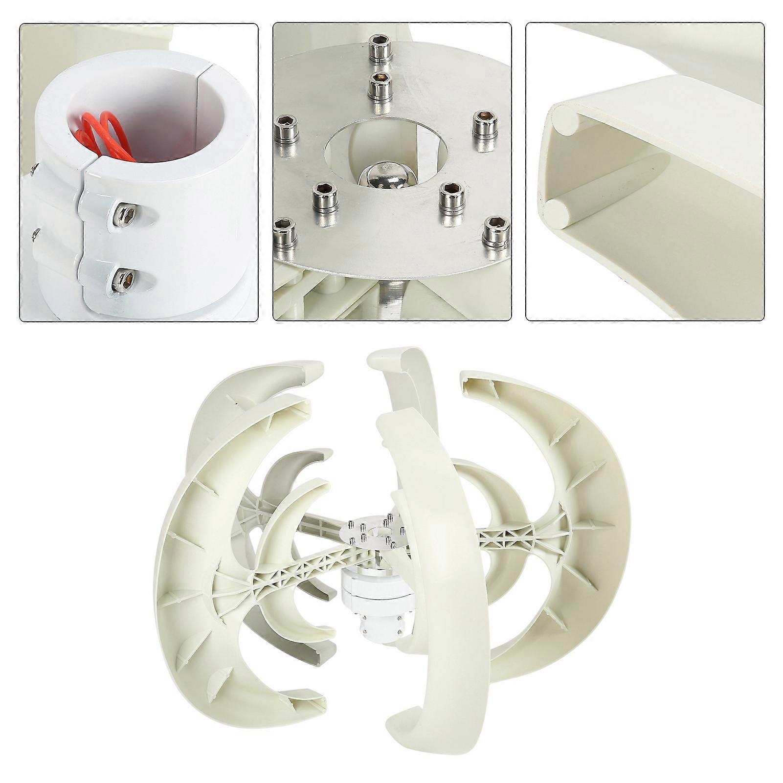 600W 12V Double Layer 5-Blade Wind Turbine 0.9m Lantern Type