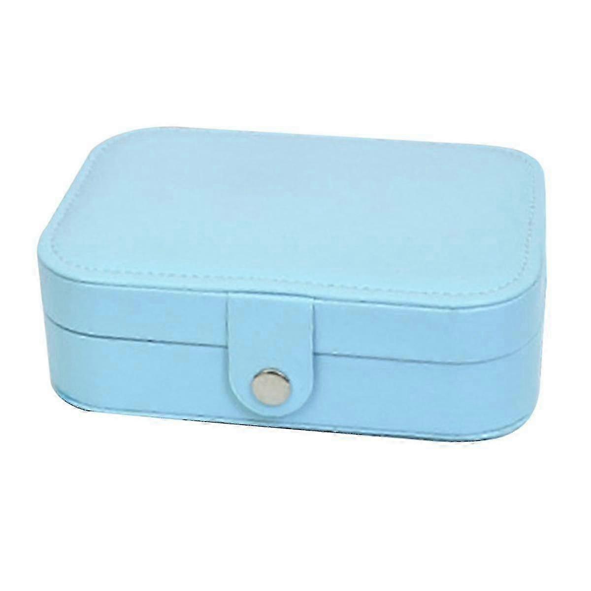 Travel Jewelry Case Pu Leather Jewelry Boxes Bridesmaid Gift Box Double Layer Jewelry Organizer Display Holder D