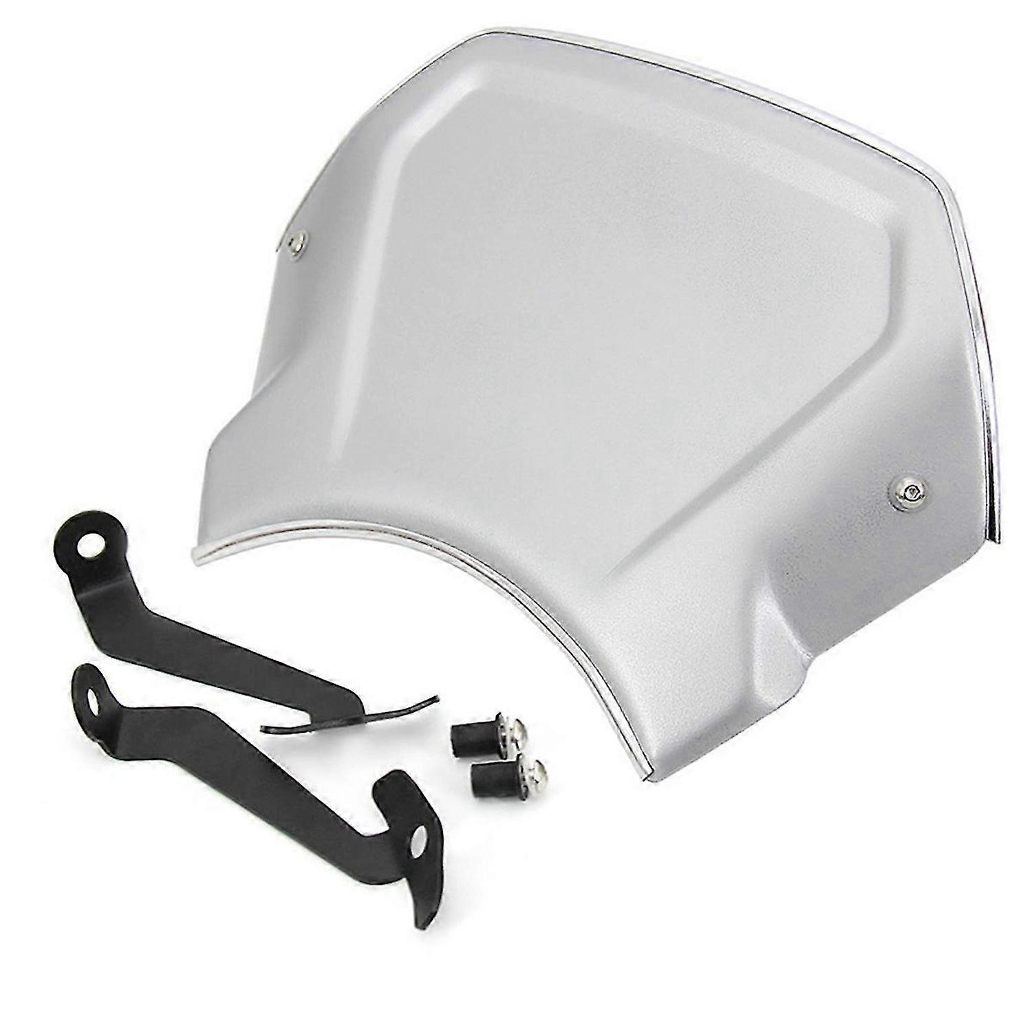 Motorcycle Front Windshield Bracket for WindScreen Cover Silver