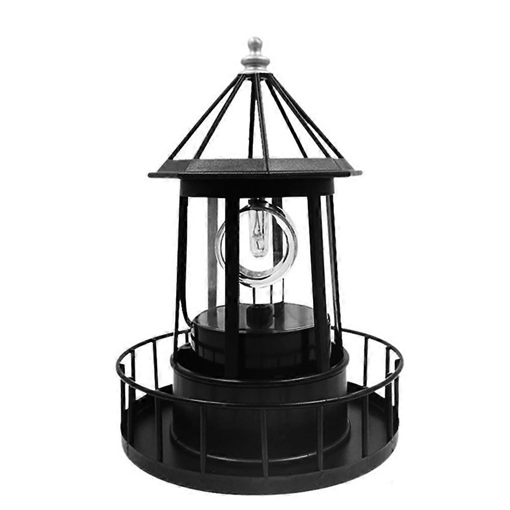 Feature:
1. This is LED solar rotating lighthouse.
2. 
Automatic charging during the day, automatic 