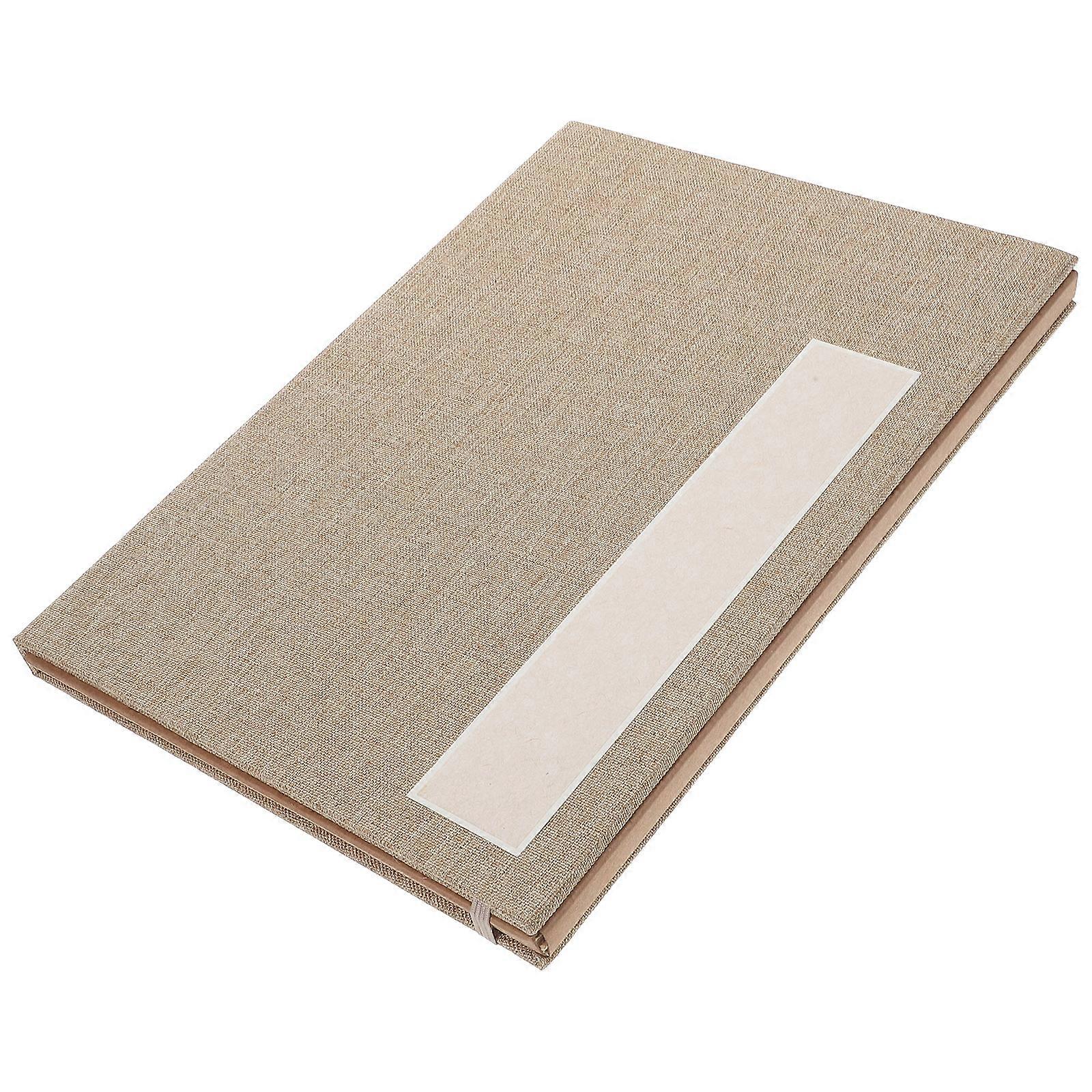 Calligraphy Paper Rice Paper for Drawing Use 24 Sheets Set Khaki Color