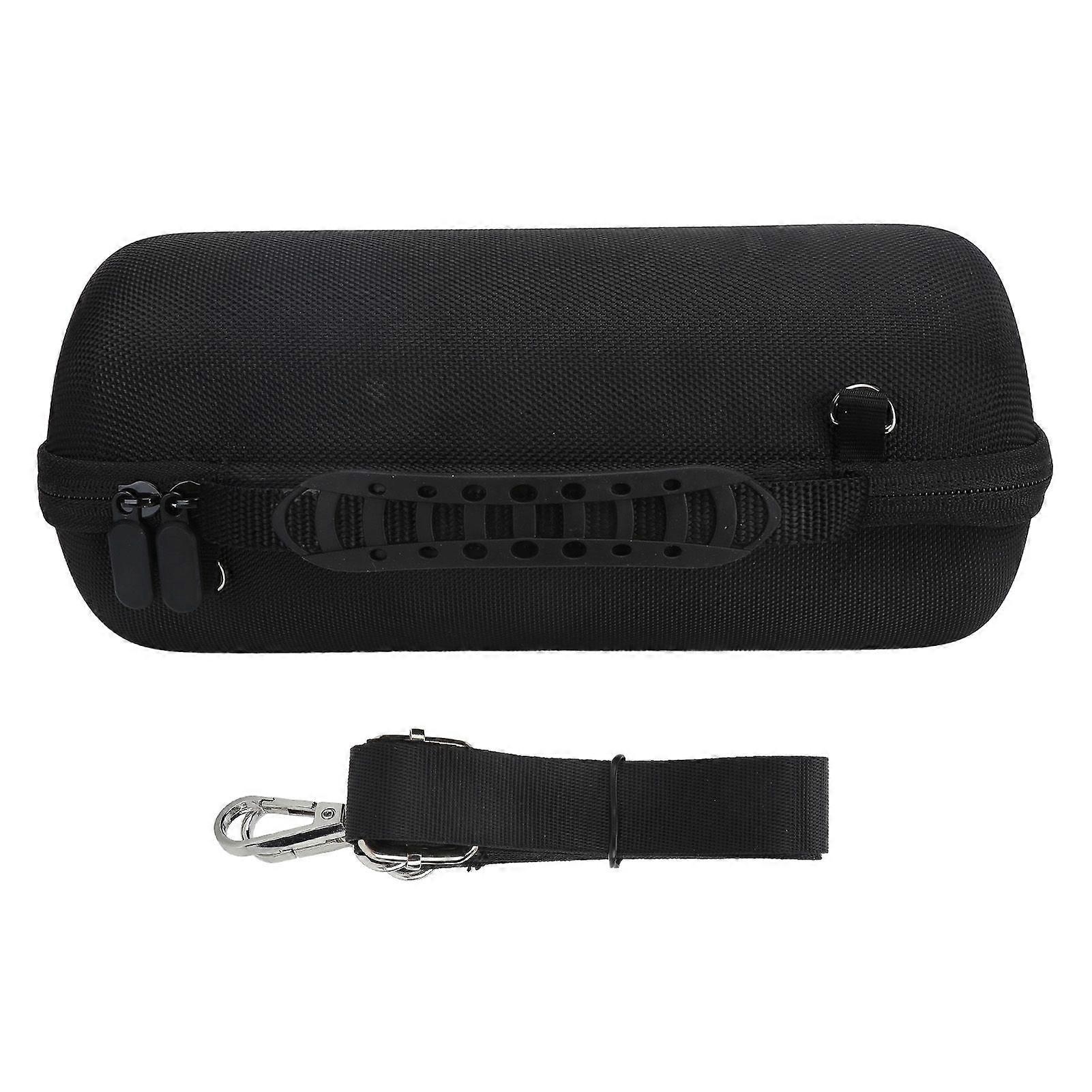 Wireless Speaker Protective Case Portable Storage Bag with Adjustable Strap for Revolve II(Black )