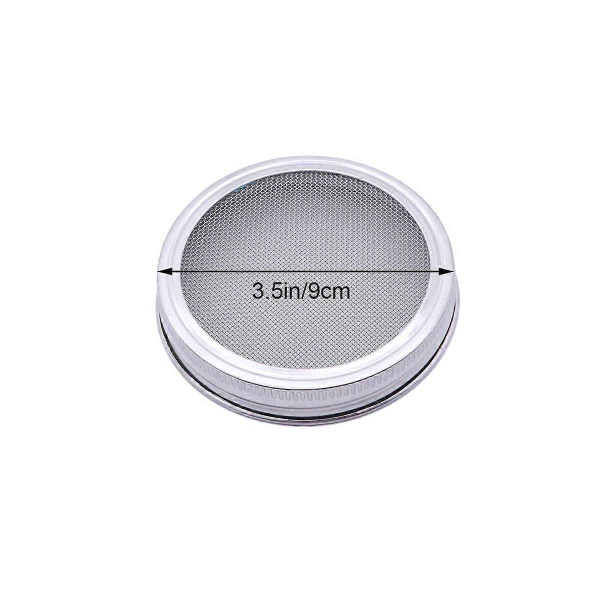 Sprouting Screen Stainless Steel Sprouting Lids for Mason Jar Kitchen Use Silver Durable Removable Mesh 4Pcs