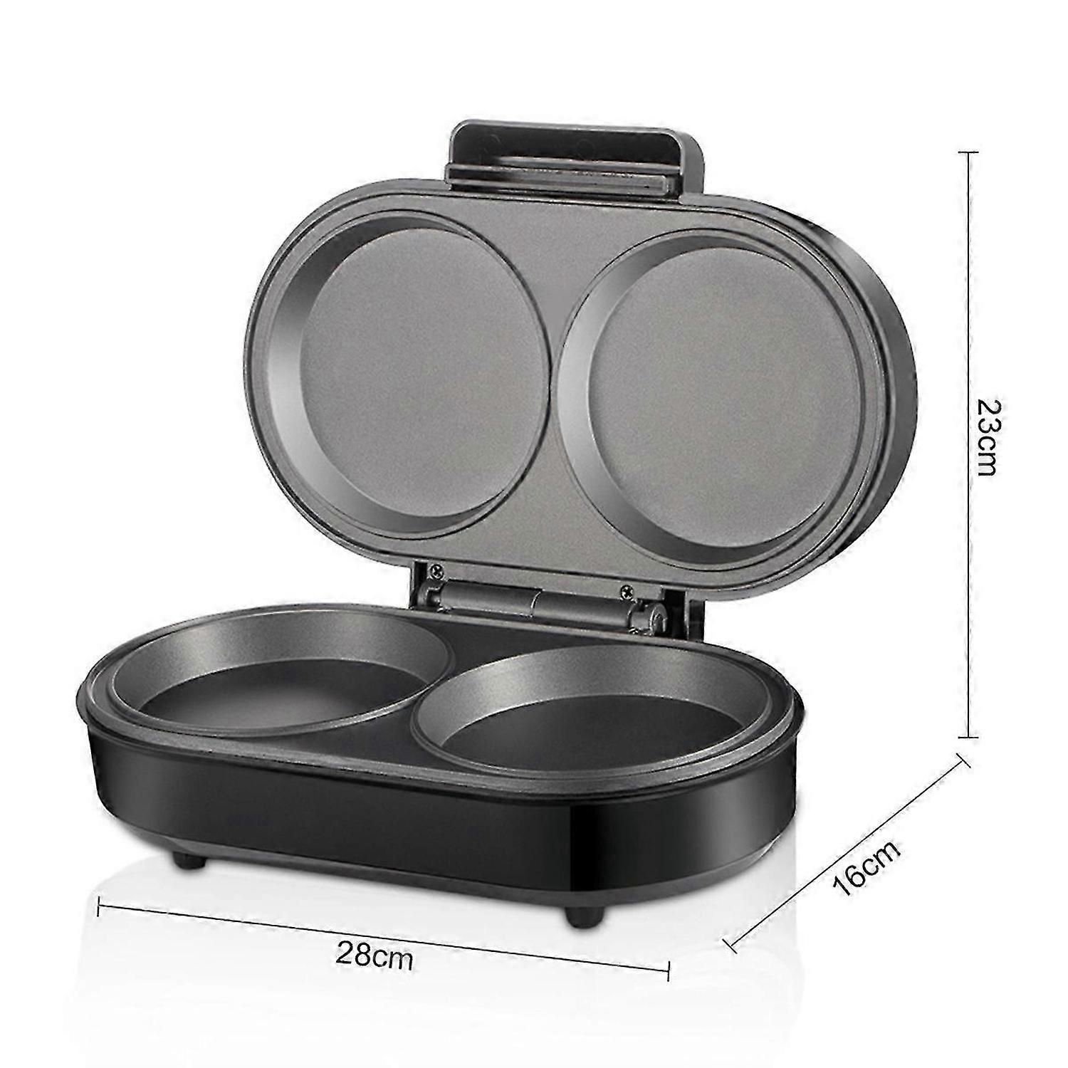 Double Mini Omelette Maker Rond Grilles Antiadhésives Makes EU Plug