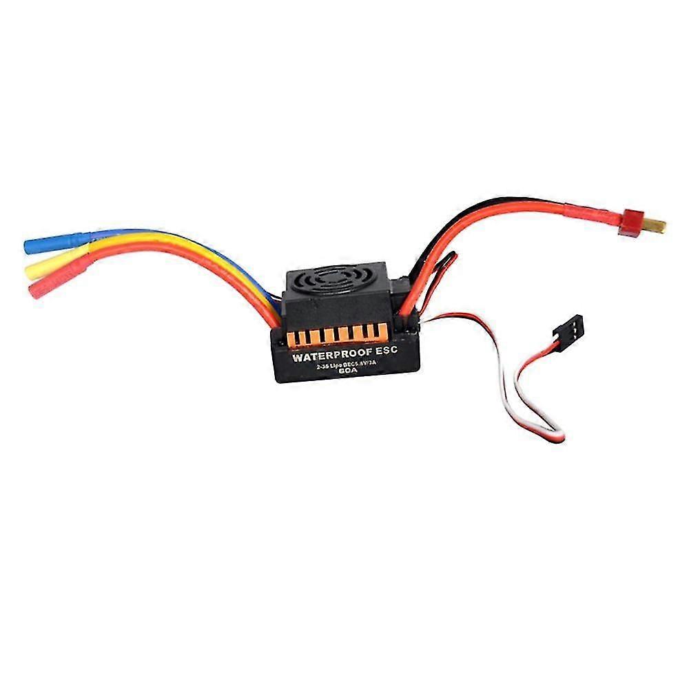 60a 2-3s Lipo Brushless Sensorless Esc Speed Controller For Rc Car Orange