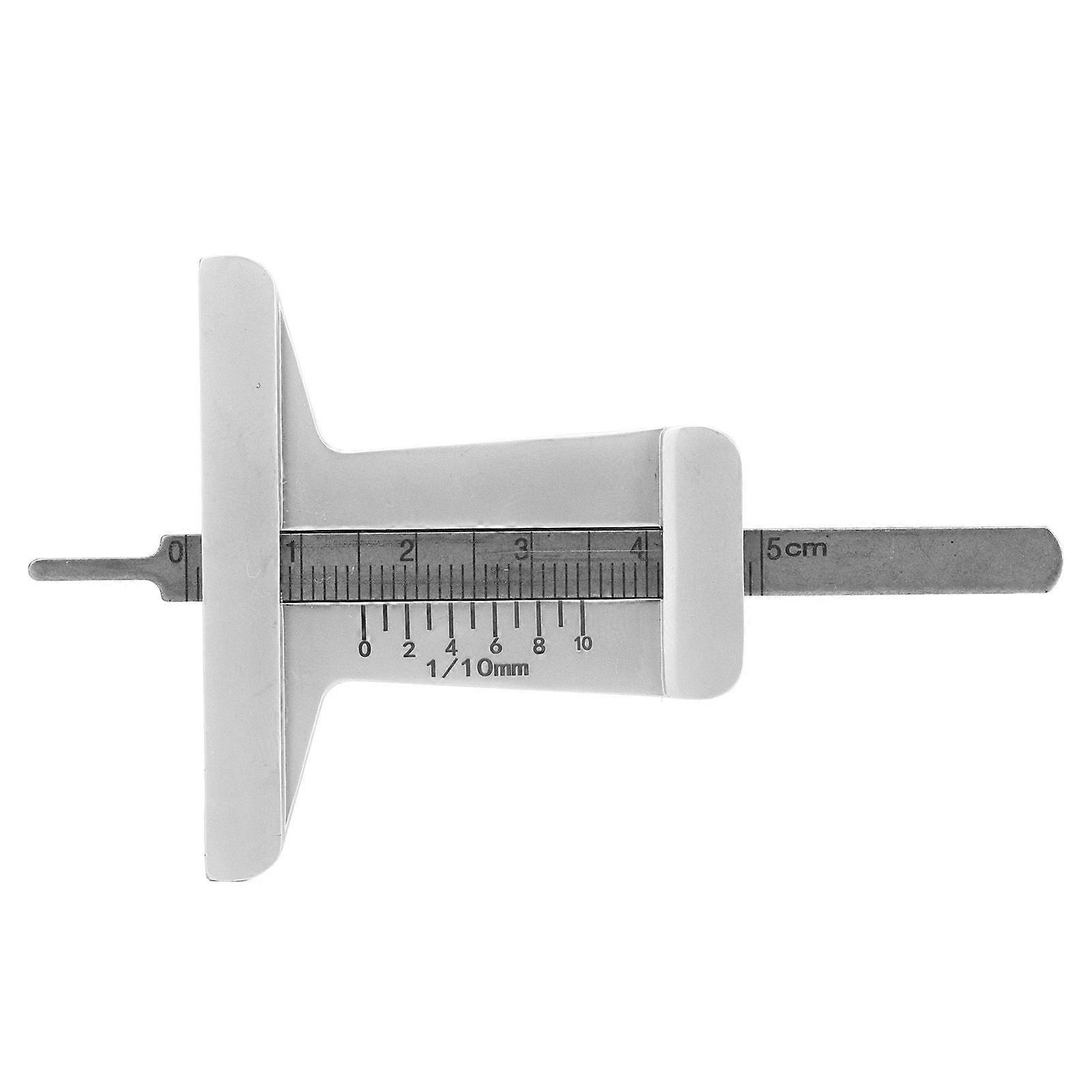 Car Tire Tread Depth Gauge Stainless Steel High Precision Anti Slip Thread Measuring Gauge for Automobile Motorcycle
