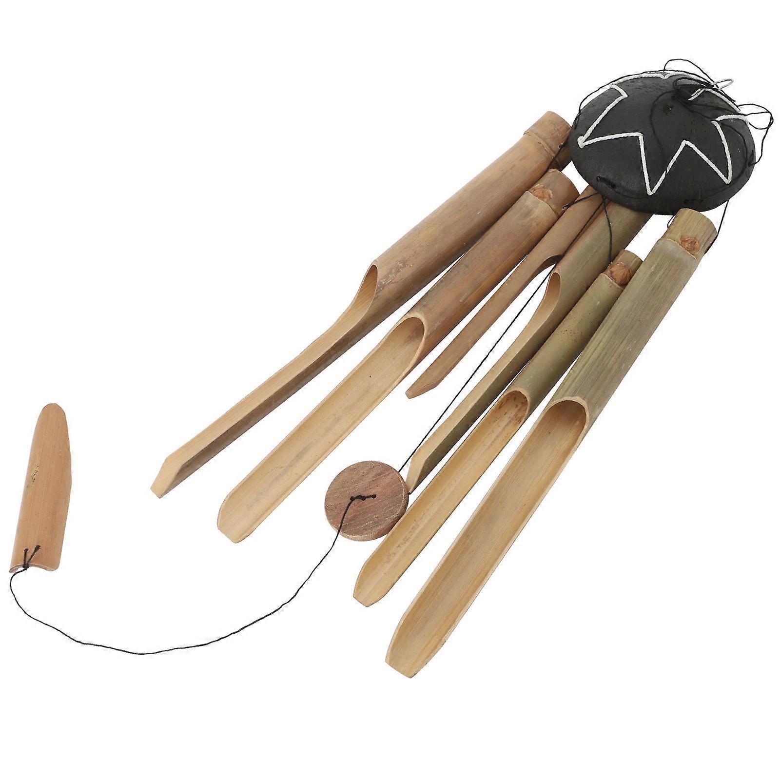 Bamboo Windchimes for Outside Large Wind Chime with Deep Tone 2Pcs