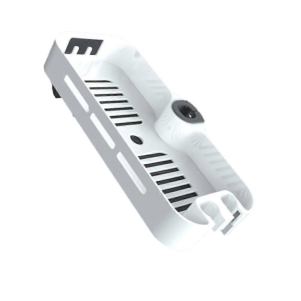 White Wall Mounted Bathroom Storage Rack 2Pcs for Shower Hose Storage