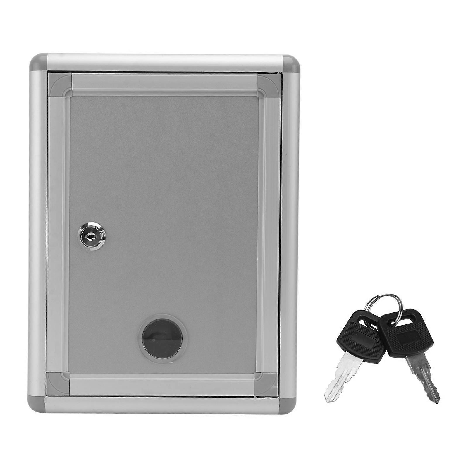 STOBOK Small Suggestion Box Mailbox With Lock Wall Hanging Complaint Suggestion Box Aluminium Alloy Box