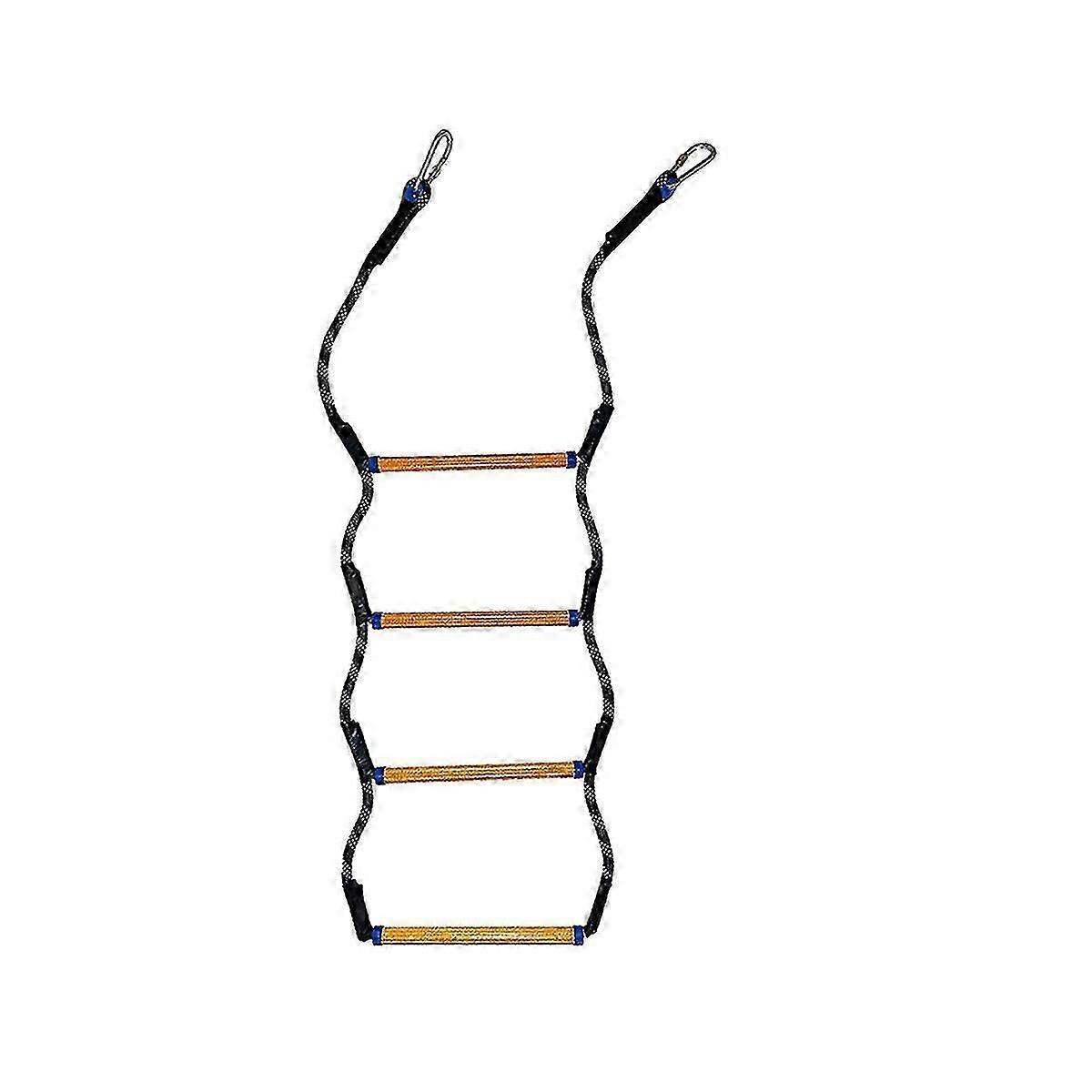 Boat Rope Ladder,4 Step Marine Rope Ladder, Portable Boat Folding Ladder compatible with Inflatable Boat, Kayak