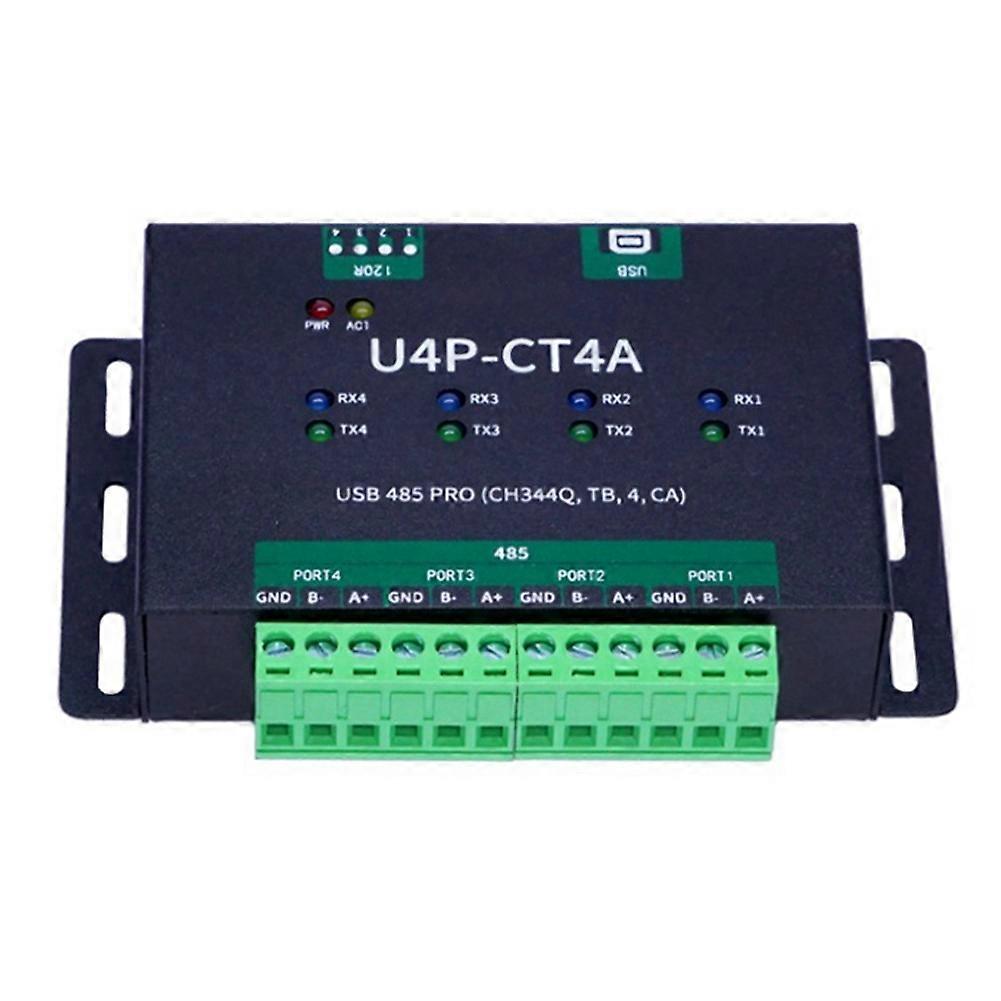 USB Serial Port Module Industrial Grade USB to 4-Way RS485 Converter CH344Q Chipset Bidirectional Conversion Module