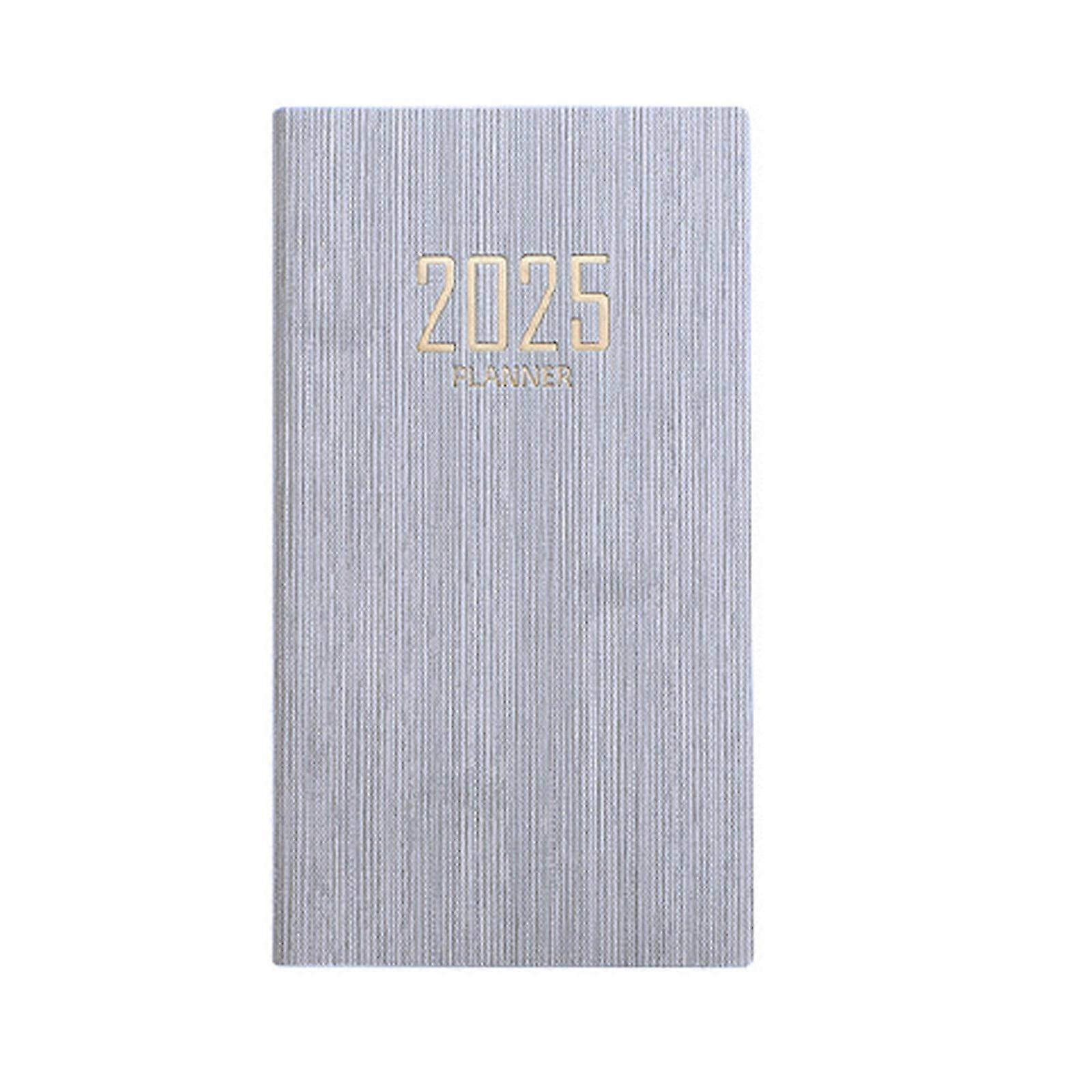 RFUGUG 2025 Daily Planner, A6 Organizer with Monthly & Weekly Layouts, Goal Setting Pages, Compact Size for Yearly Agenda