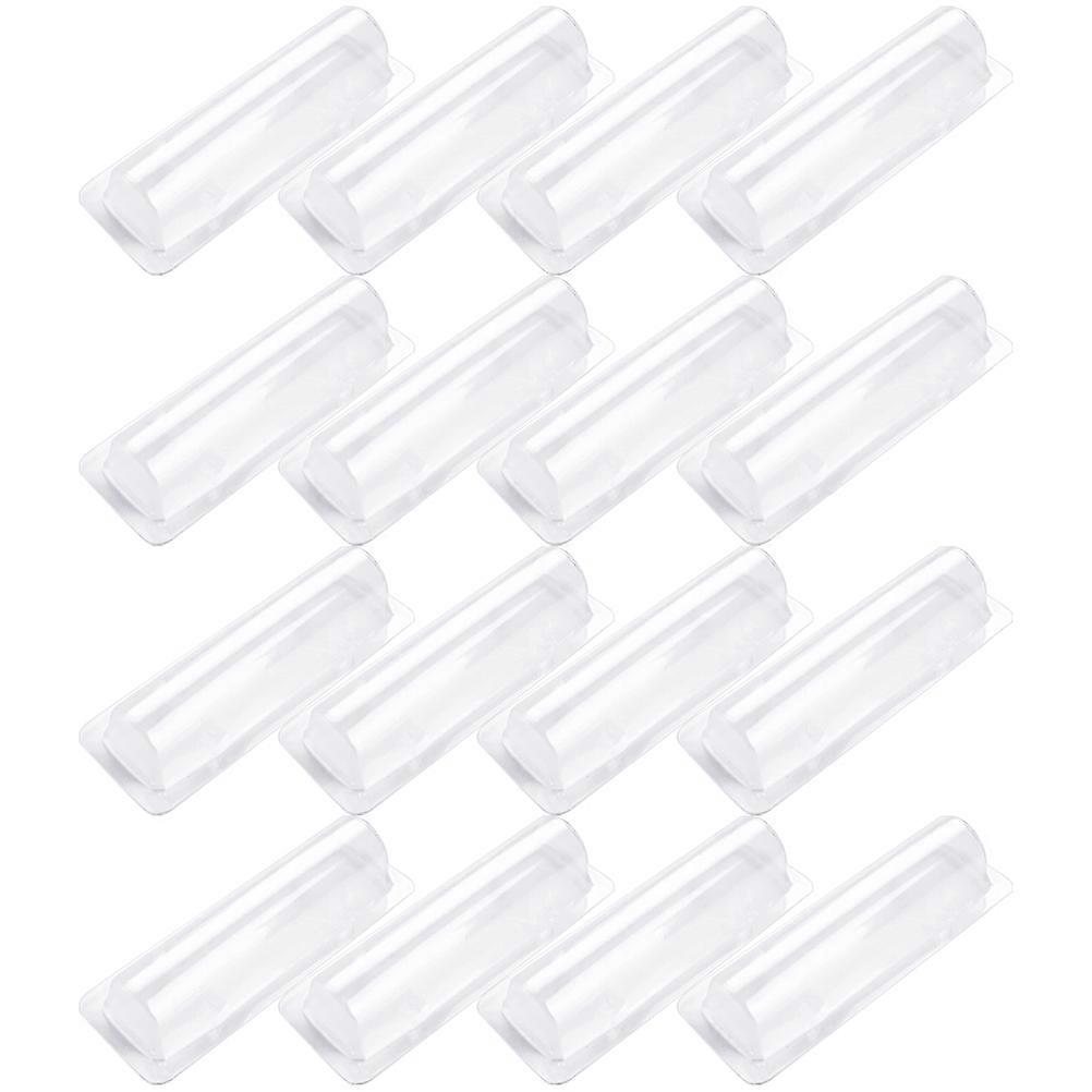 Transparent Lip Balm Holder 180 Pcs Compact Storage Solution For Everyday Use 9.5x2.2cm With Double Sided Sticker
