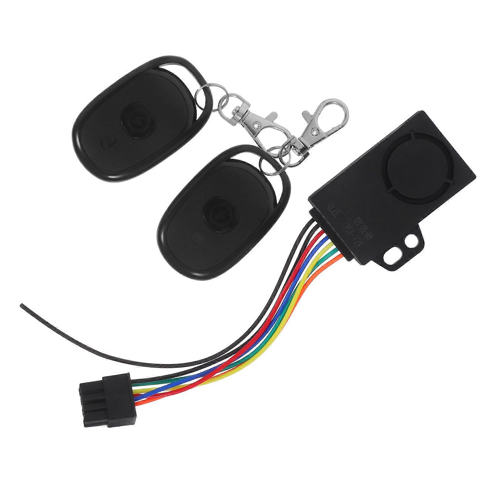 Ebike Alarm Electric Scooter Alarm Lock with Dual Remote Controls 3Sets