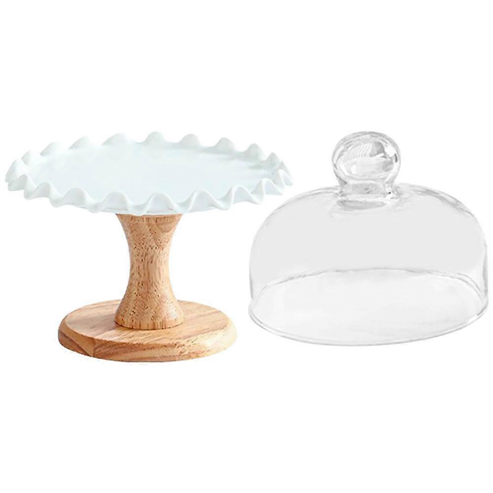Modern Cake Stand With Dome Cover For Dessert Serving At Parties 24X20CM Table Decoration 1Set