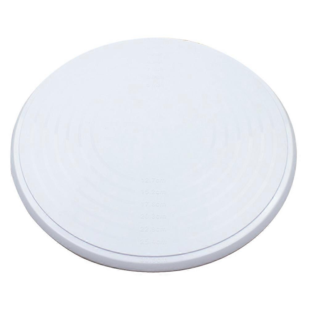 Cake Decorating Workbench Cake Turntable for Decorating 2Pcs White