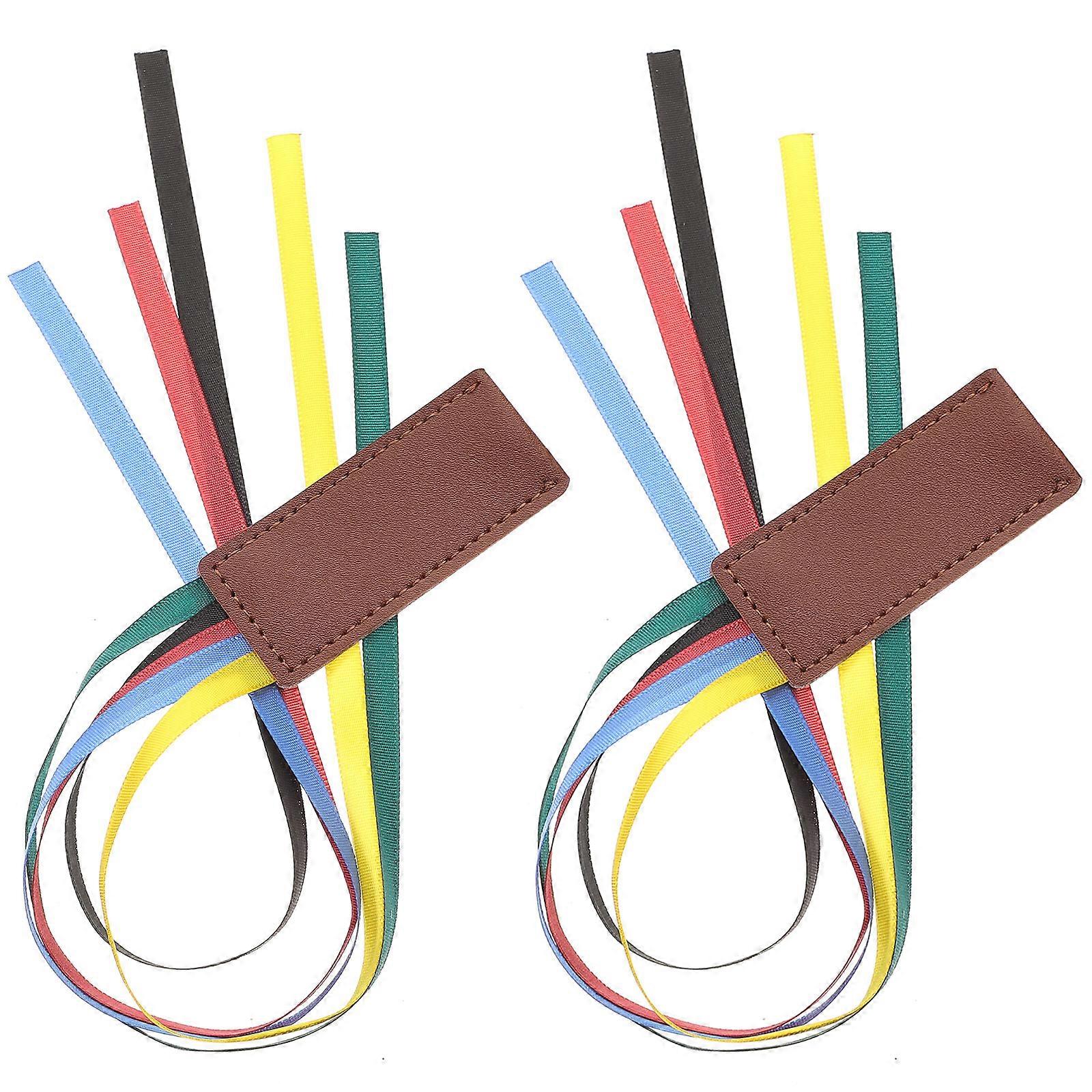 Page Mark Bookmarks 2Pcs Ribbon Shaped Decorative Tab For Reading Gifting