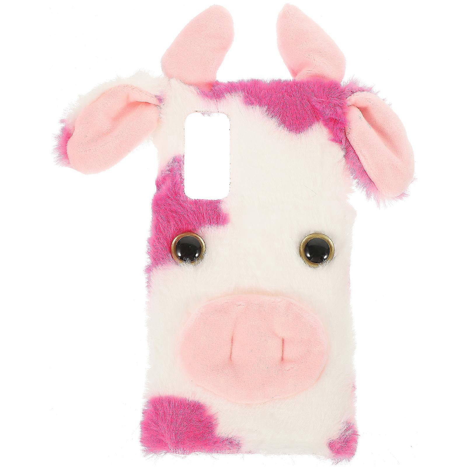 Protective Phone Case Fuzzy Girly Phone Cover for Smartphone Use Pink