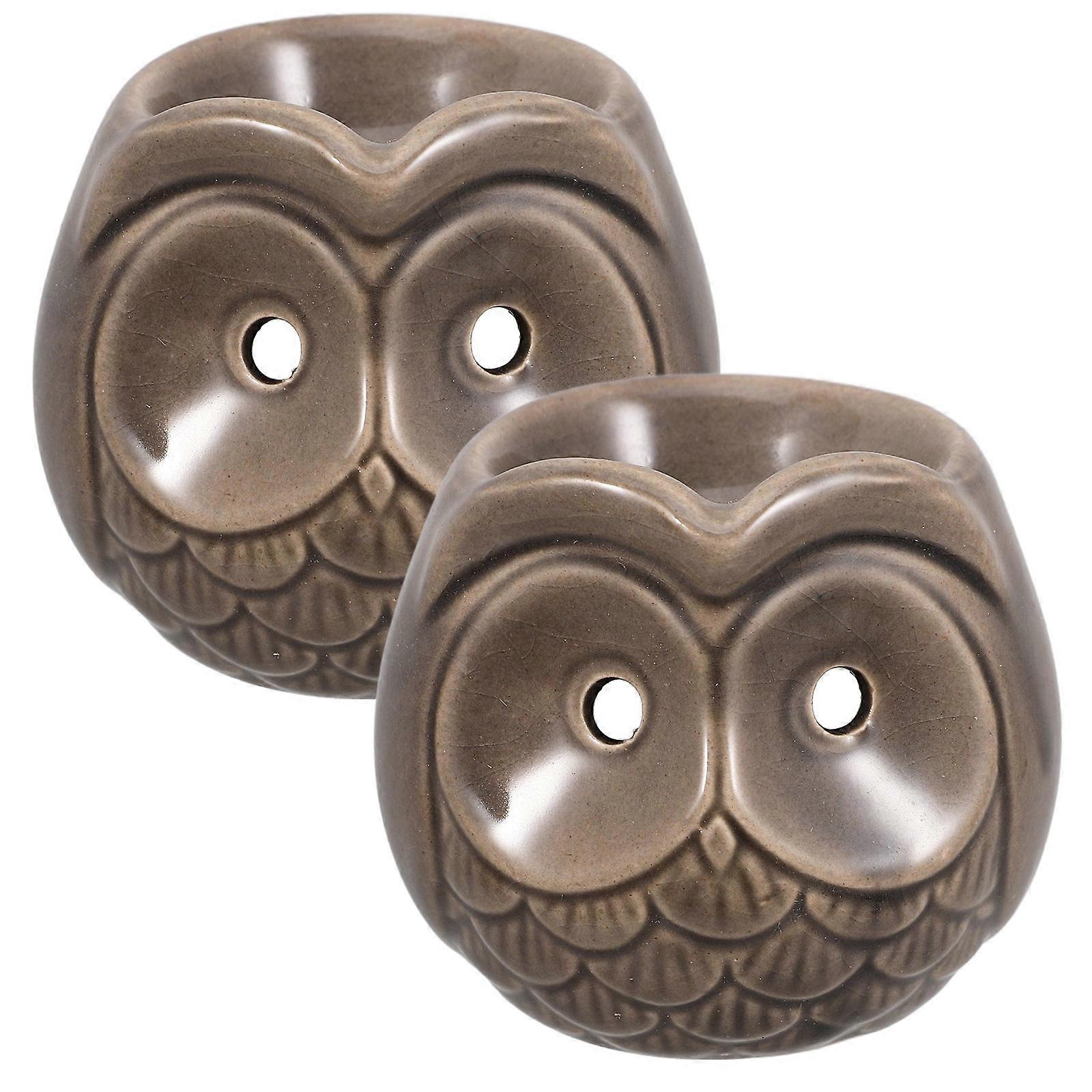 Scented Wax Melt Burner Owl Style Home Use 6Pcs