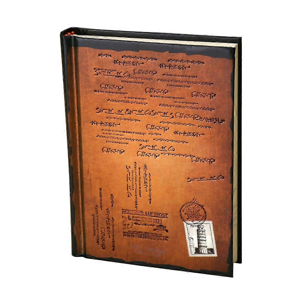 Hard Cover Vintage Diary Notebook for Writing 3Pcs Orange Retro Style