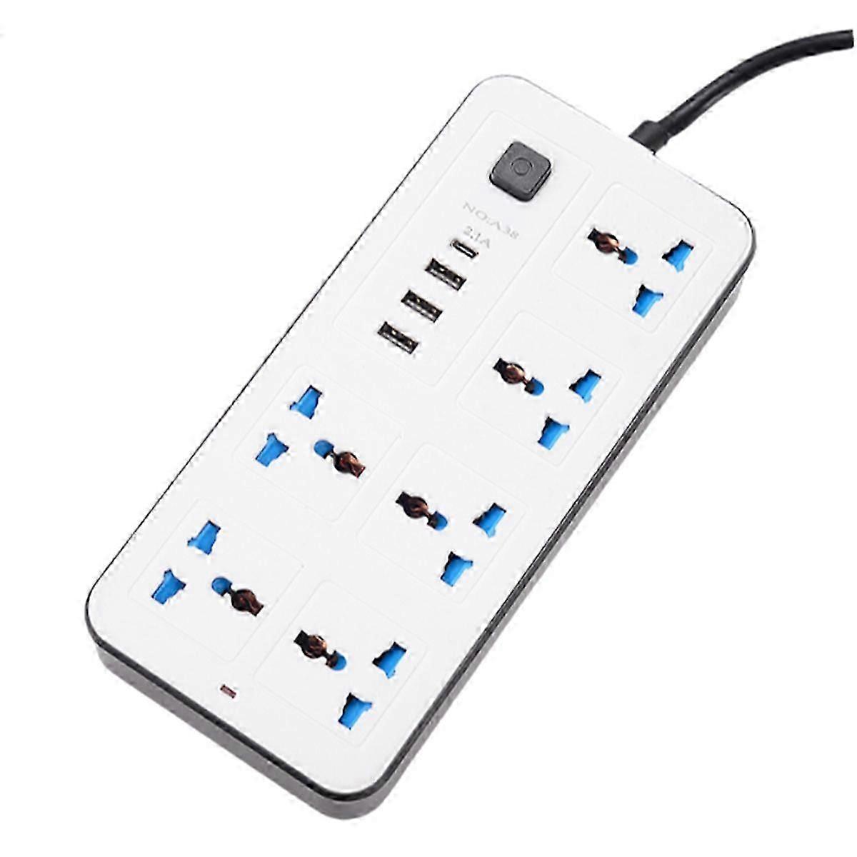 Universal Power Strip Multi-Outlet Electrical Socket EU Plug