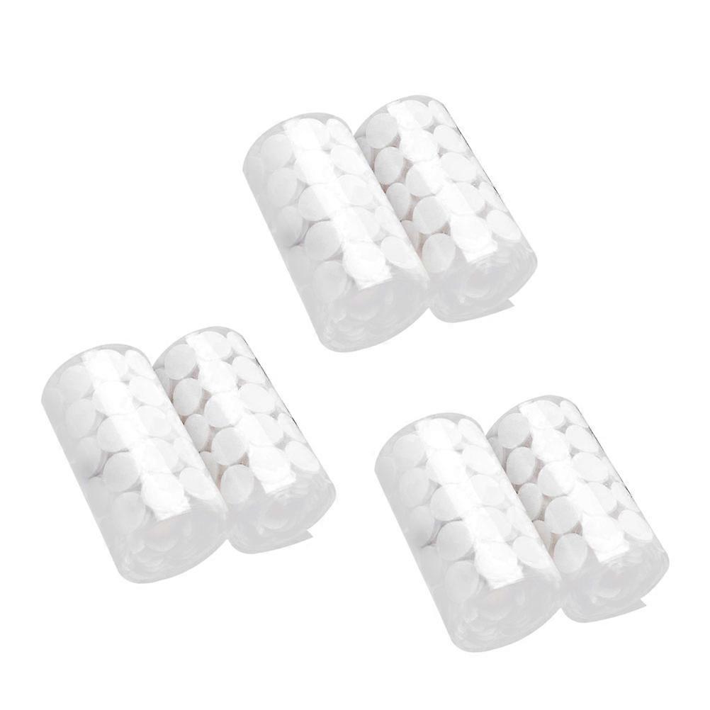 Dot Sticker Round Back Sticky Tapes for Hook Sticking 1200Pairs White