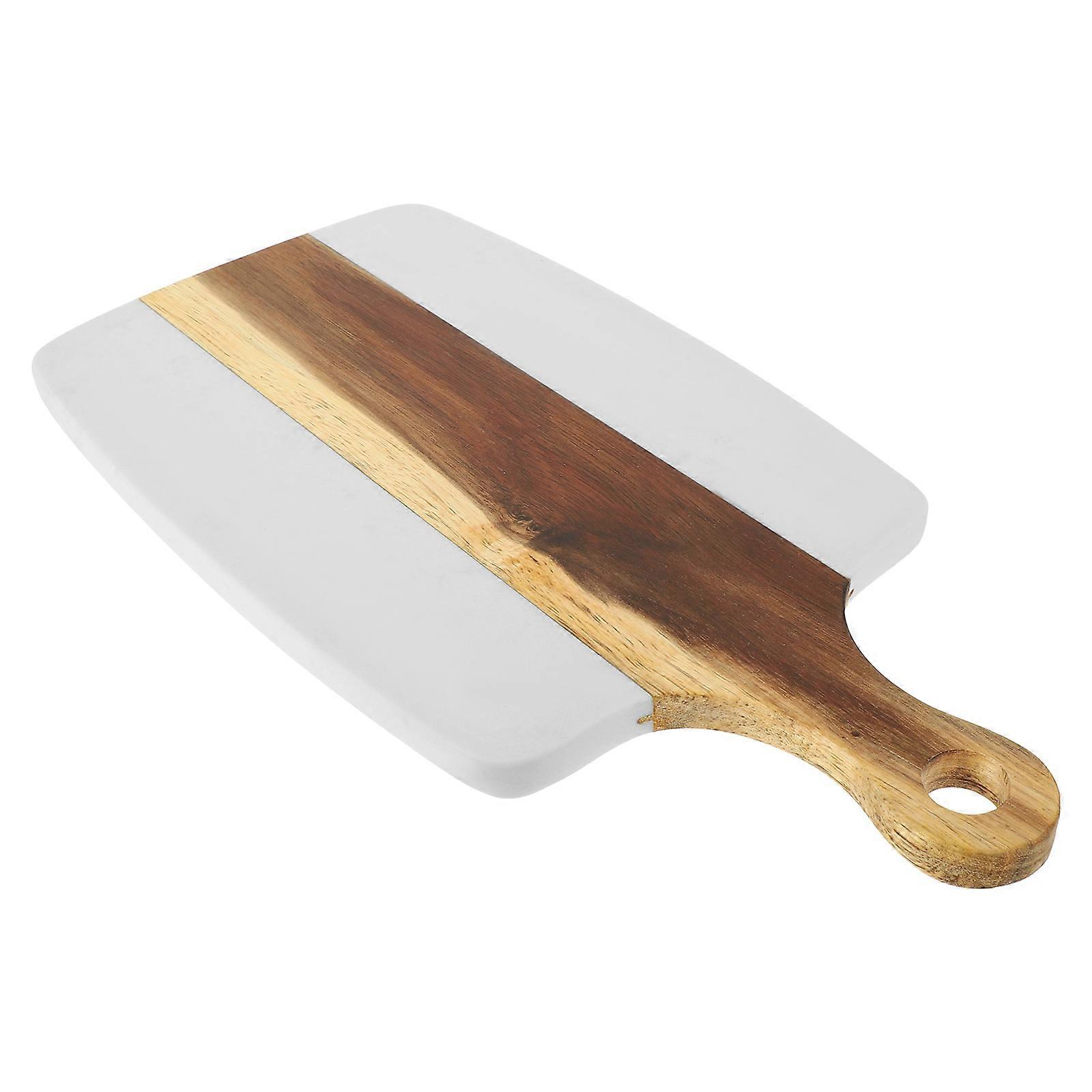 Home Kitchen Cutting Board for Steak 2Pcs White Reusable Plates