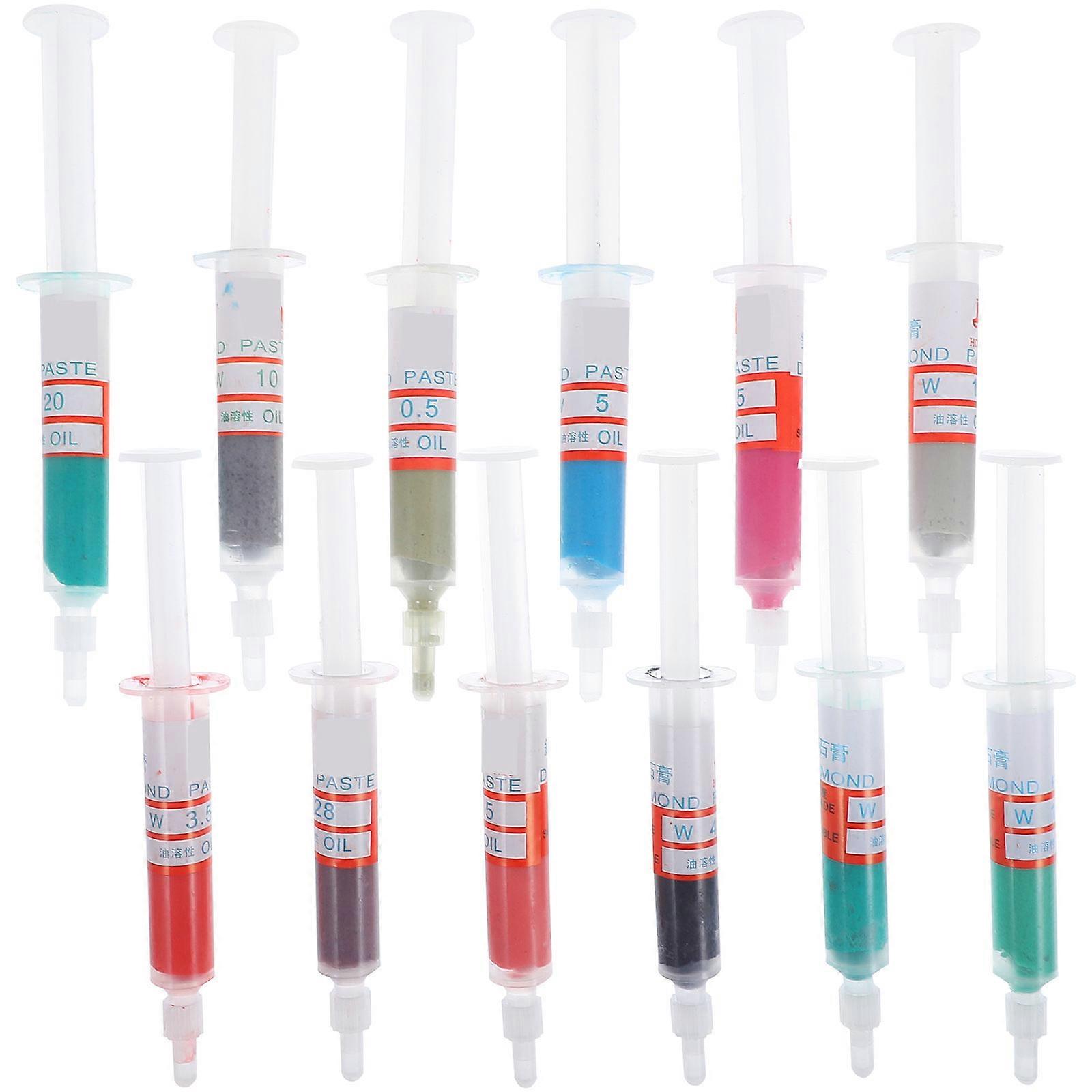 Composto lucidante per metalli, lucidatura diamantata per trattamento superficiale, 12 pezzi, colori assortiti