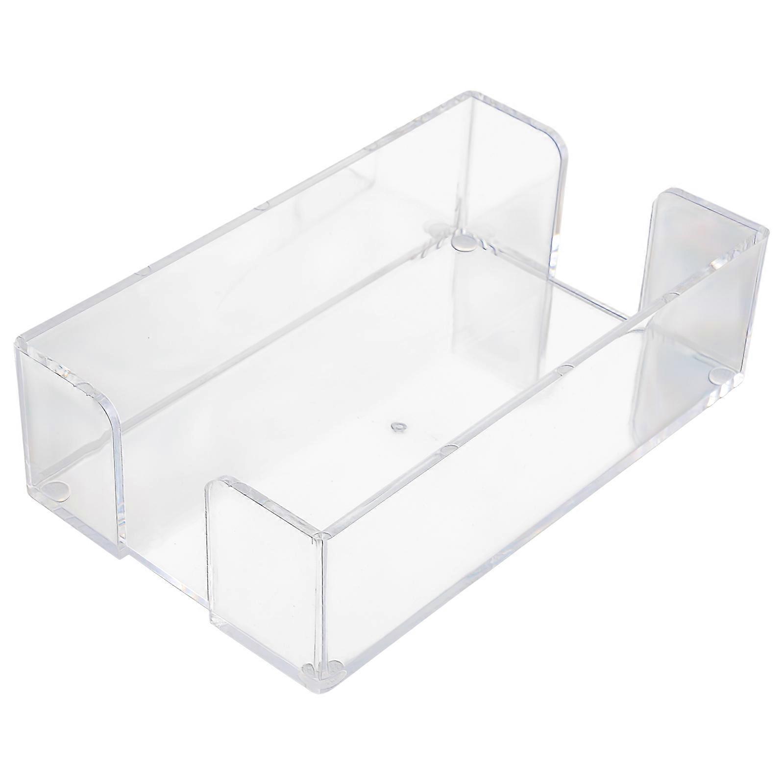 Transparent Acrylic Napkin Holder for Storage 2Pcs Rectangular Tissue Box