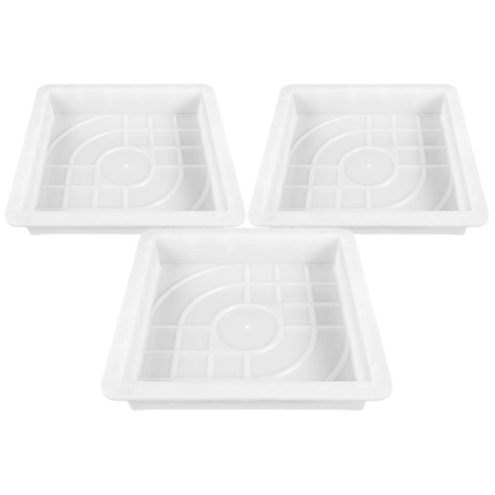 Stepping Stone Mold For Garden Walkways And Patios 11.24X11.24X1.97In Durable PP Material 6Pcs