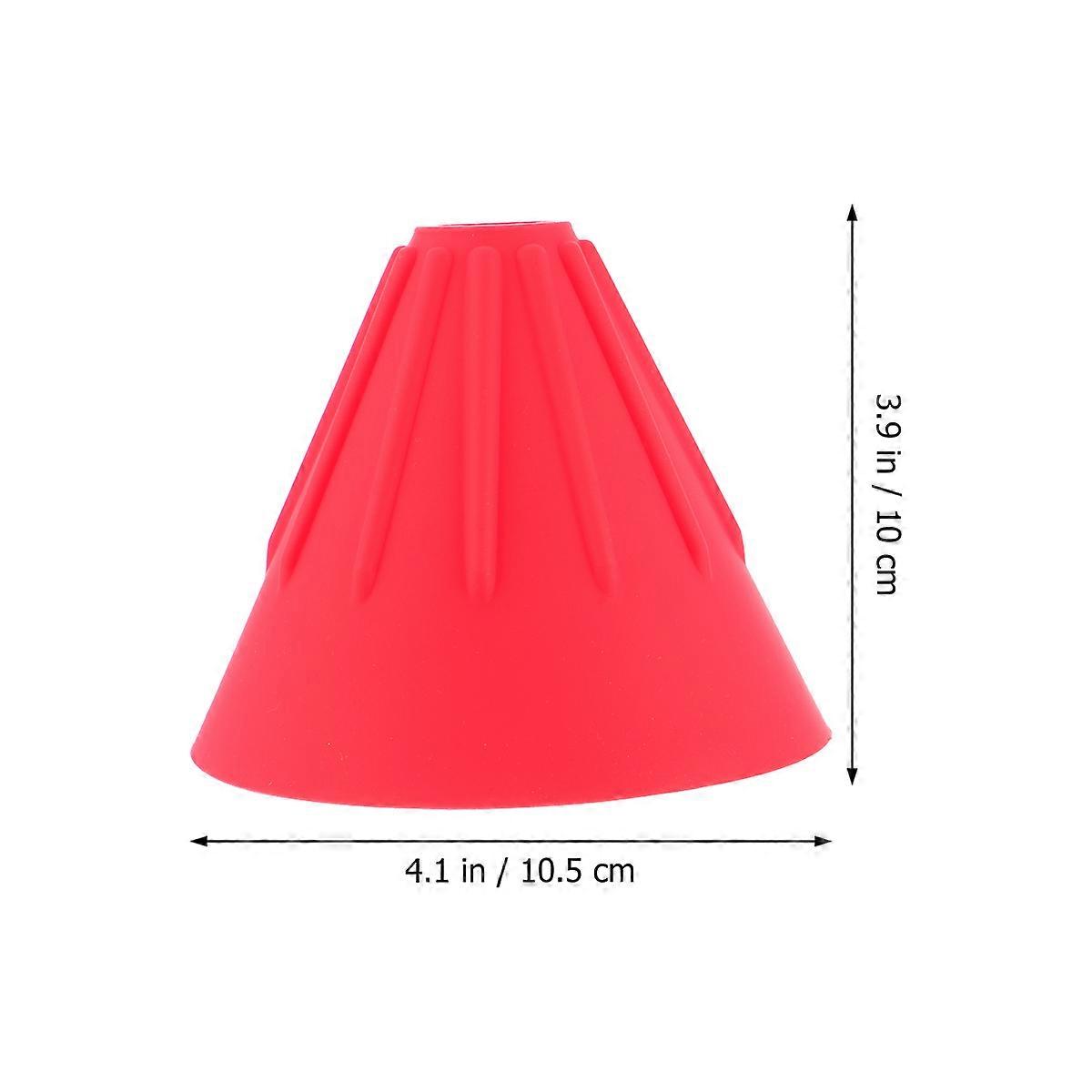 Coffee Funnel For Kitchen Durable Practical 10.5X10CM Red Silicone Filter Ground Coffee 1Pcs