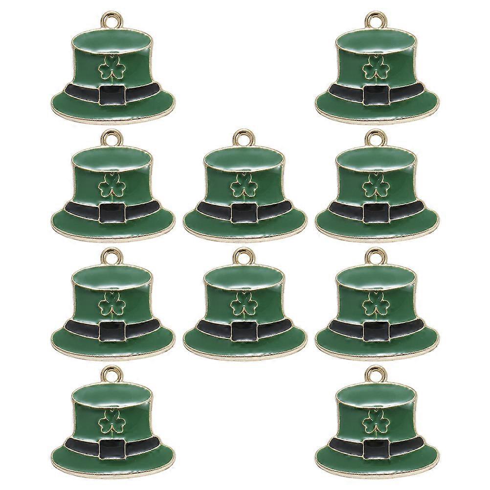 Beautiful Alloy Pendants For DIY Crafts Projects Featuring Hat Shape Design Suitable For Home Decor 10Pcs