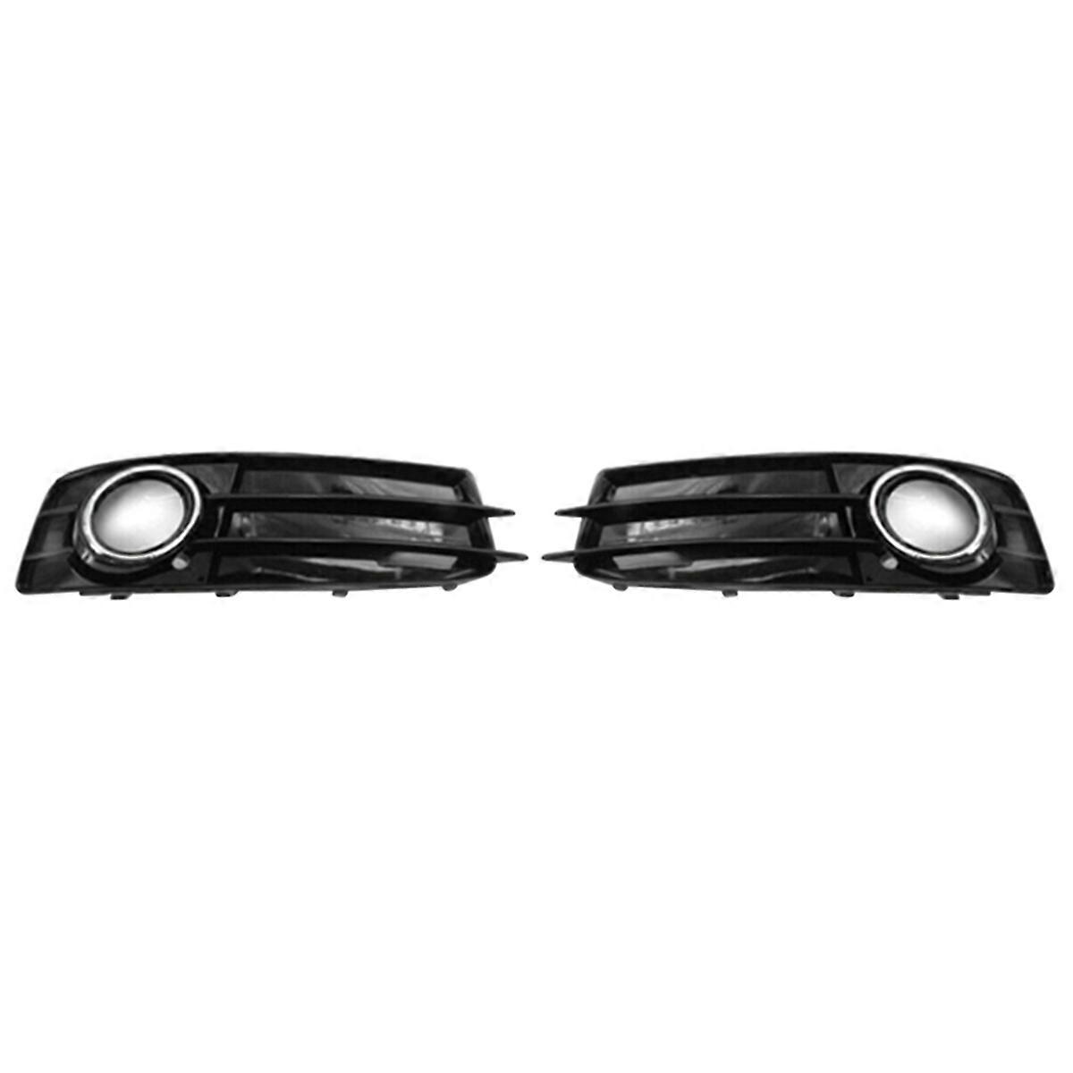 Chrome Car Front Bumper Fog Light Mesh Grille for A3 8P