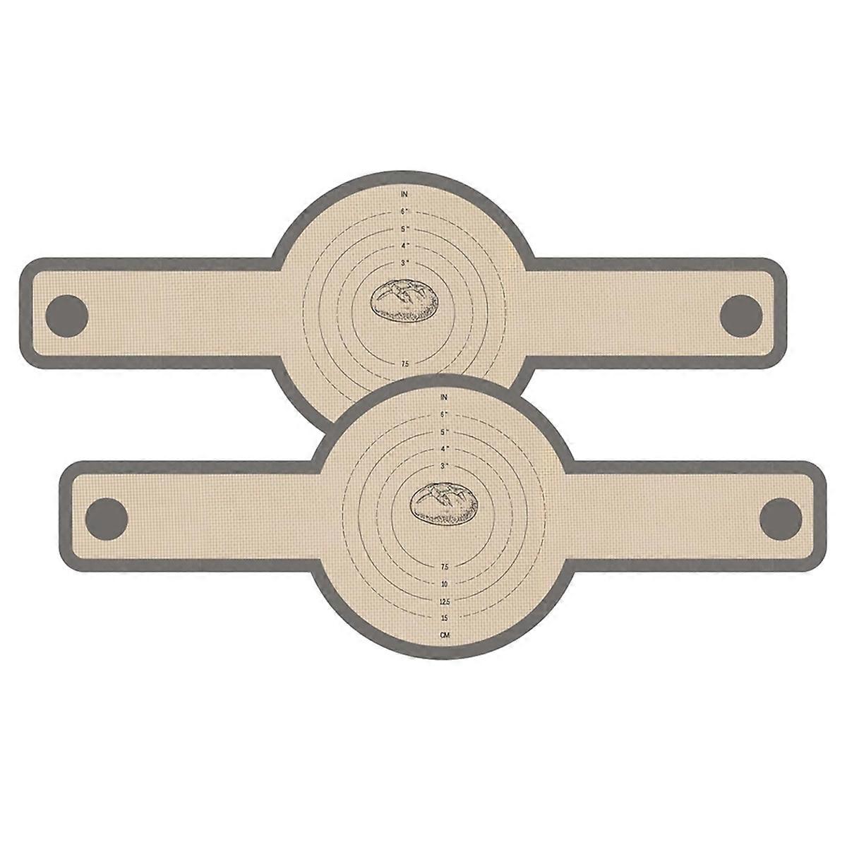 Silikon-Brotschlinge für Dutch Oven, 2 Stück, leicht zu reinigen, mit langem Griff