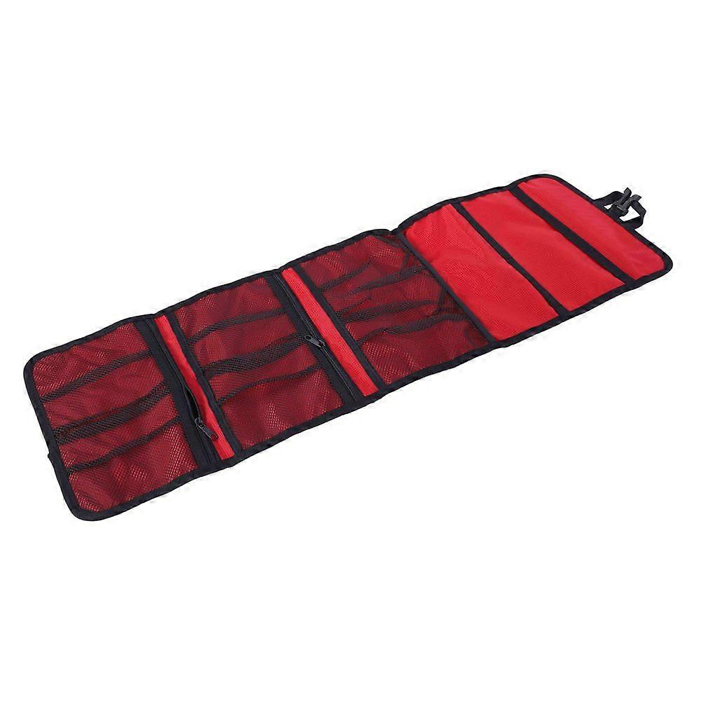 Folding Climbing Mountain Storage Bag Carry Hanging Hooks Rope Bag Red