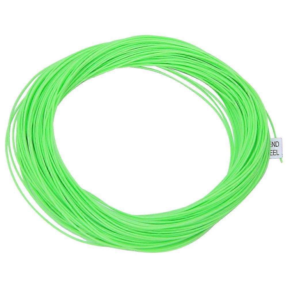 Nylon Floating Fly Fishing Line with Welded Loop Counterweight Fish Tackle AccessoryLemon Green