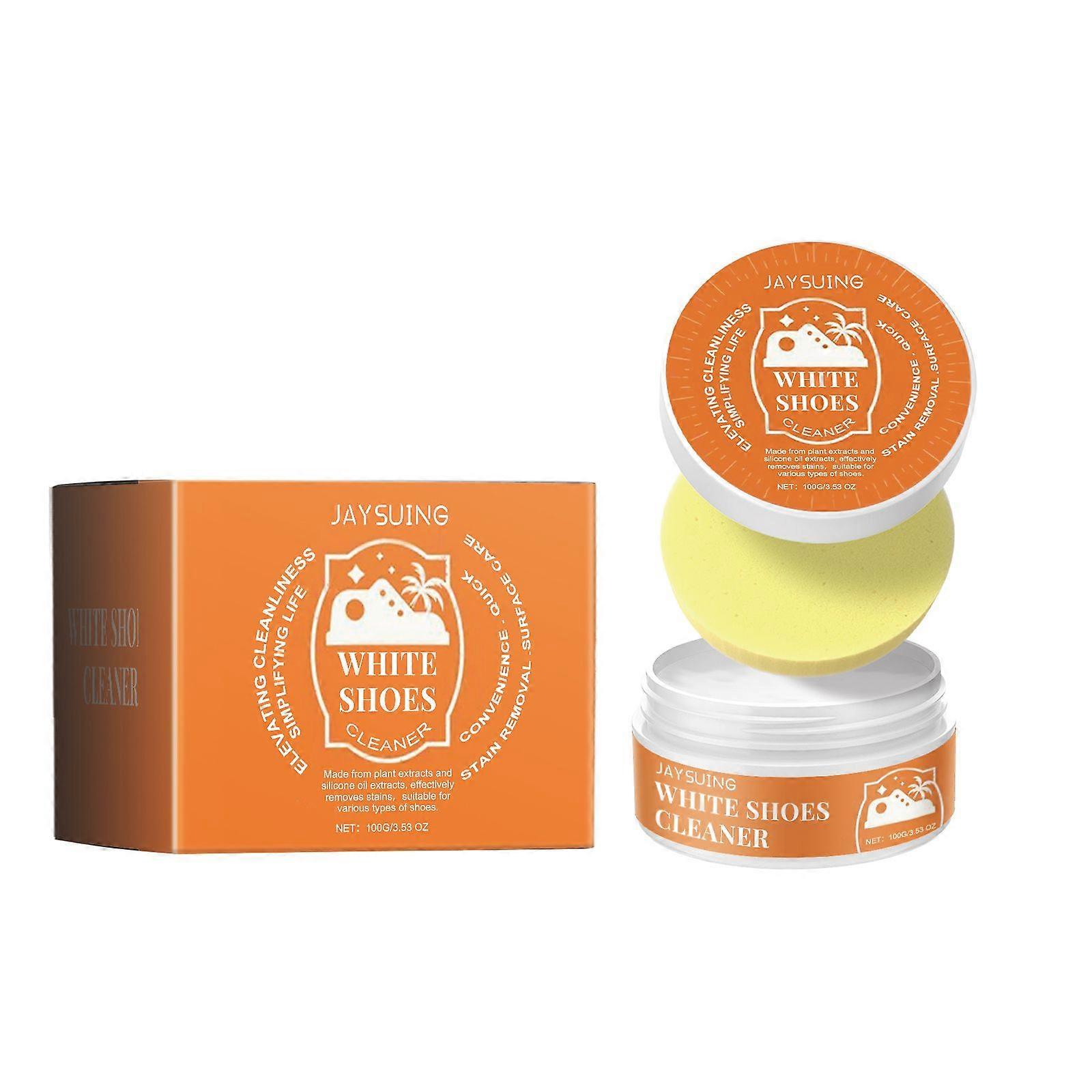 Jaysuing Multi-Purpose White Shoe Cleaner Paste for Sports & Canvas Shoes