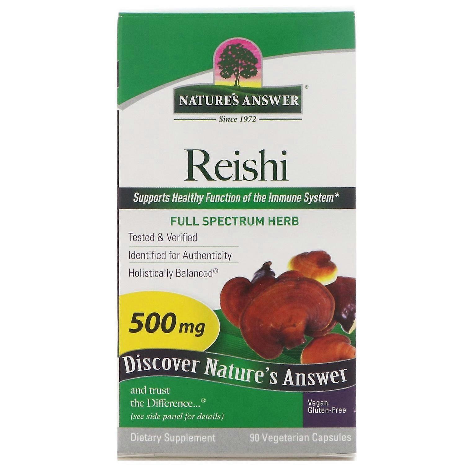 Nature's Answer, Reishi, 500 mg, 90 Vegetarian Capsules