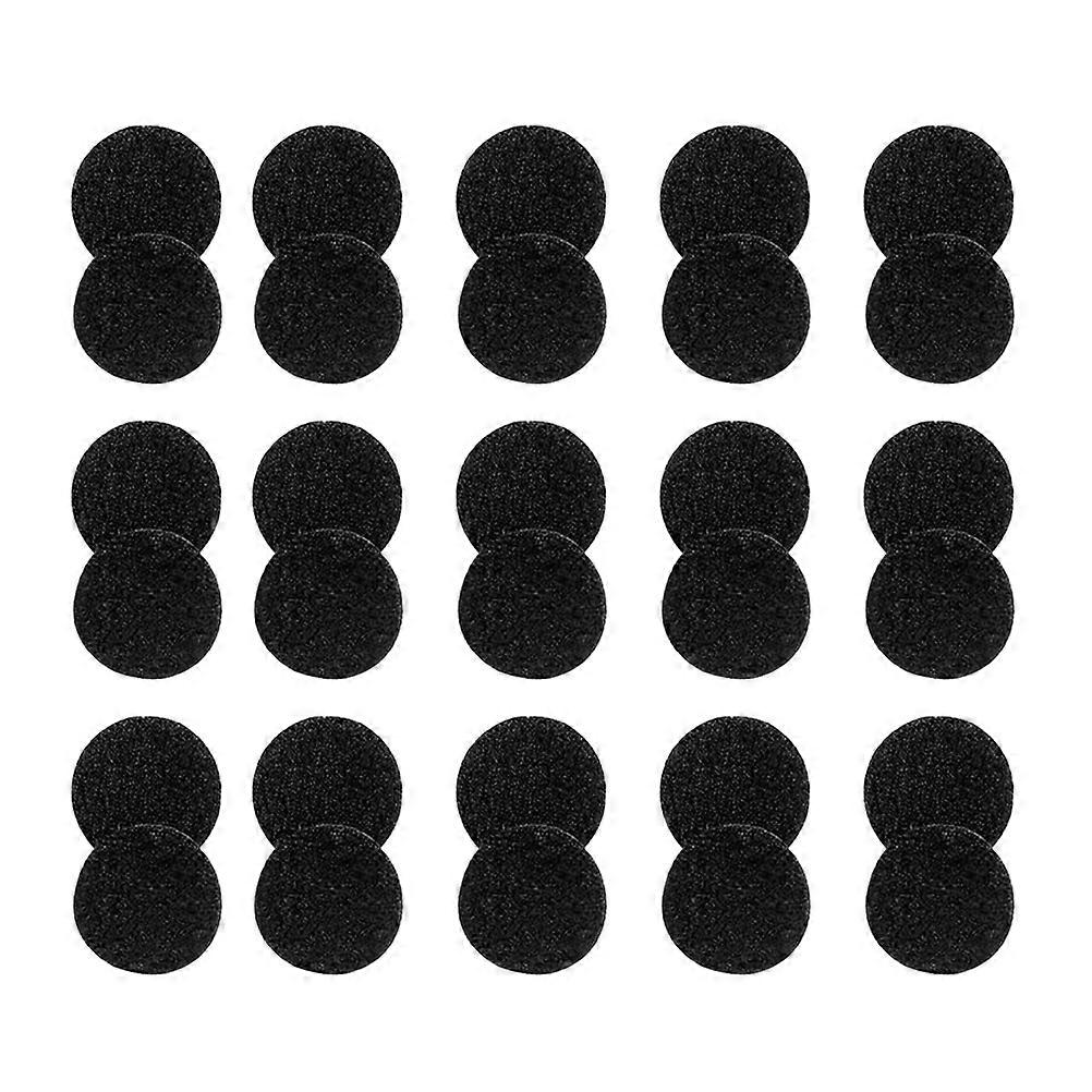 Mounting Tape Hook Loop Tape Dots Round for Sticking 2700Pcs Black
