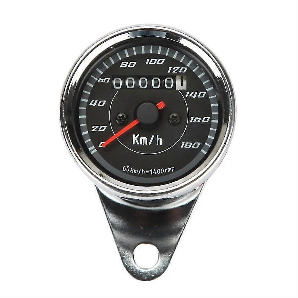 1Piece Universal Motorcycle Speedometer Gauge With Backlight Dual Odometer